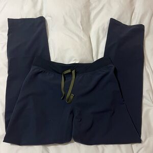 Quiet navy Livingston style figs brand pants. Size medium tall